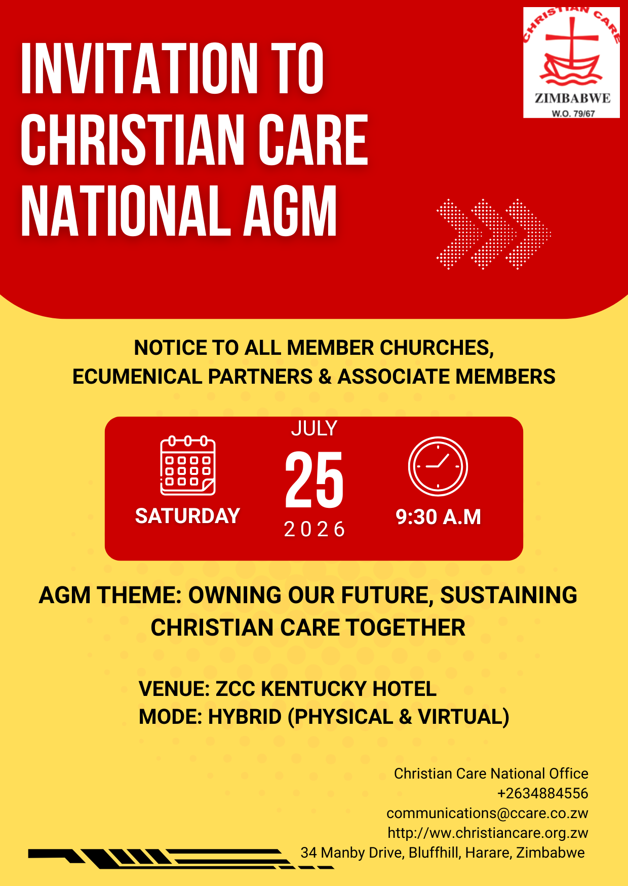 INVITATION TO CHRISTIAN CARE NATIONAL AGM 25 JULY 2026