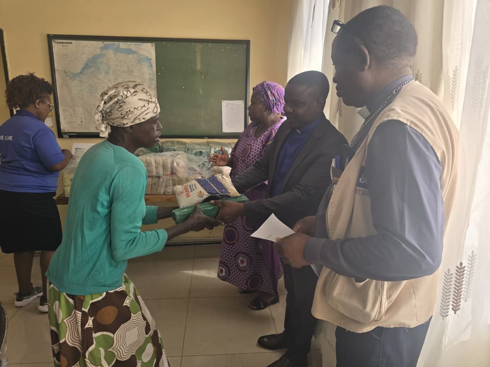 Christian Care Donates Groceries to Vulnerable Beneficiaries in Bulawayo